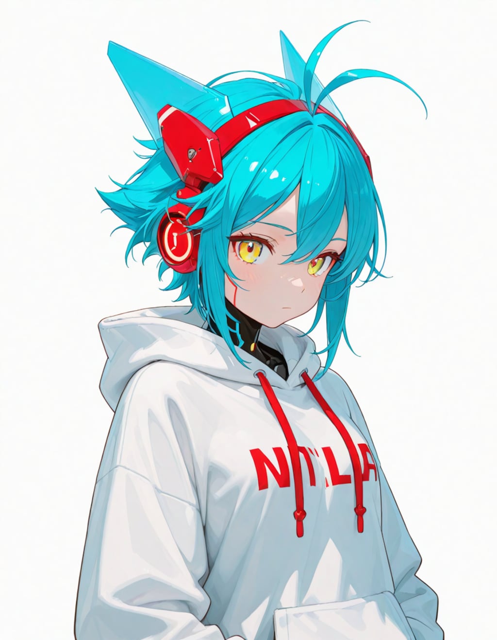 青髪ショートの場合