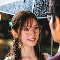 「びしょ濡れの美女に雨の日に傘を貸すサラリーマン　ほれてまうやろー」 3枚目