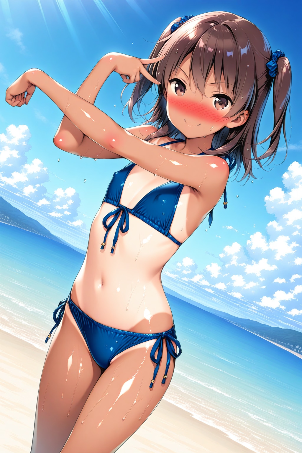 日焼け跡さんの三角ビキニ初挑戦(R-15)