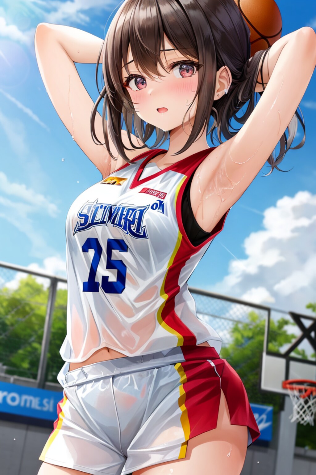 バスケットボールの女の子