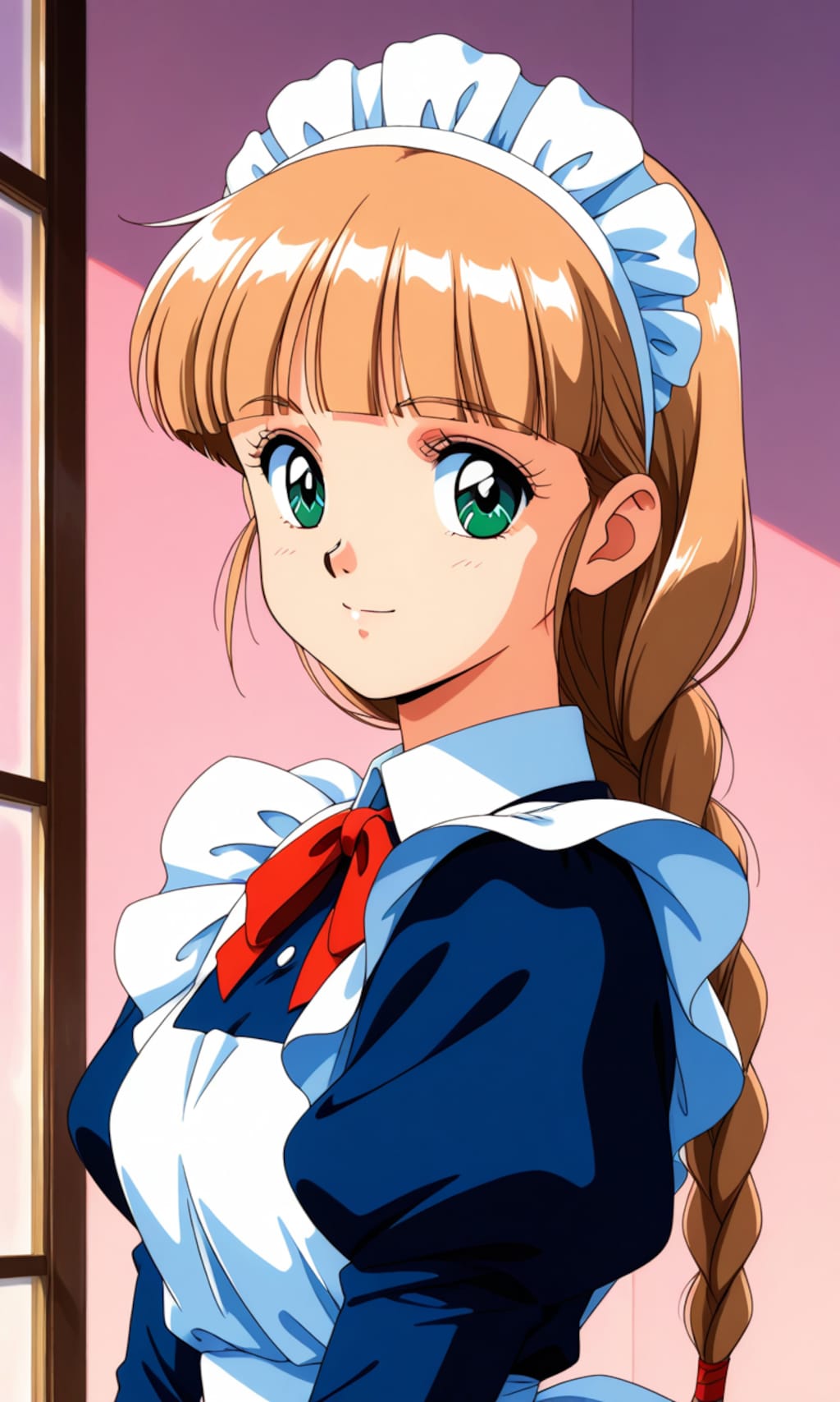 三つ編みメイドさん