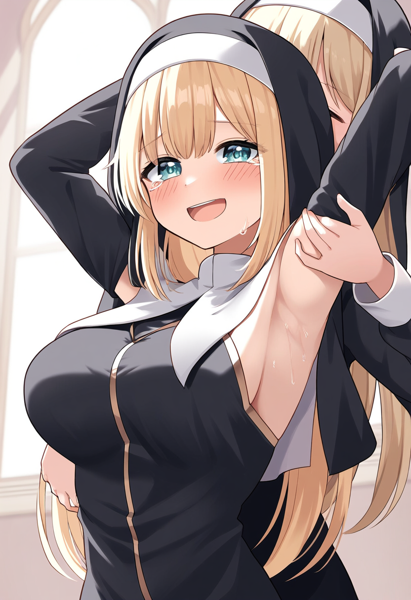 「ほら、いっぱい笑わないと悪魔を祓えないよ。こちょこちょ～♪」「ひゃあ！もう悪魔祓えましたから～。もう許してください～」