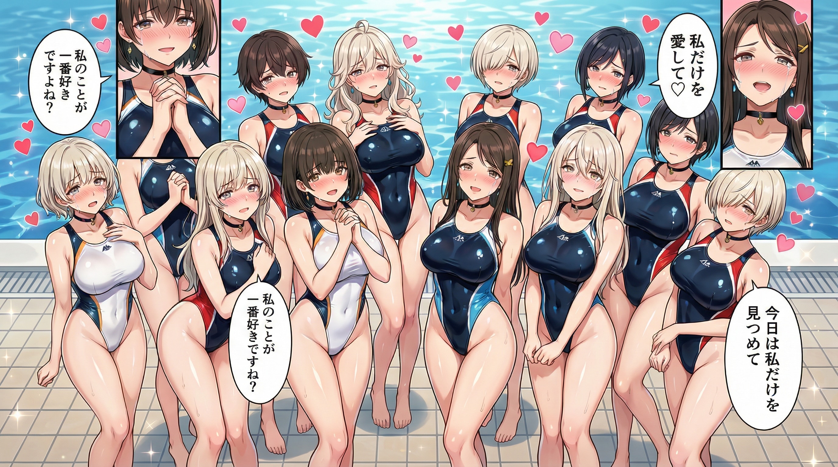 女戦闘員に発情期到来😍悪の幹部様への集団告白♪・・そんな告白中の彼女達に正義の美少女戦士達の魔の手が迫り💦集団消滅😭💦