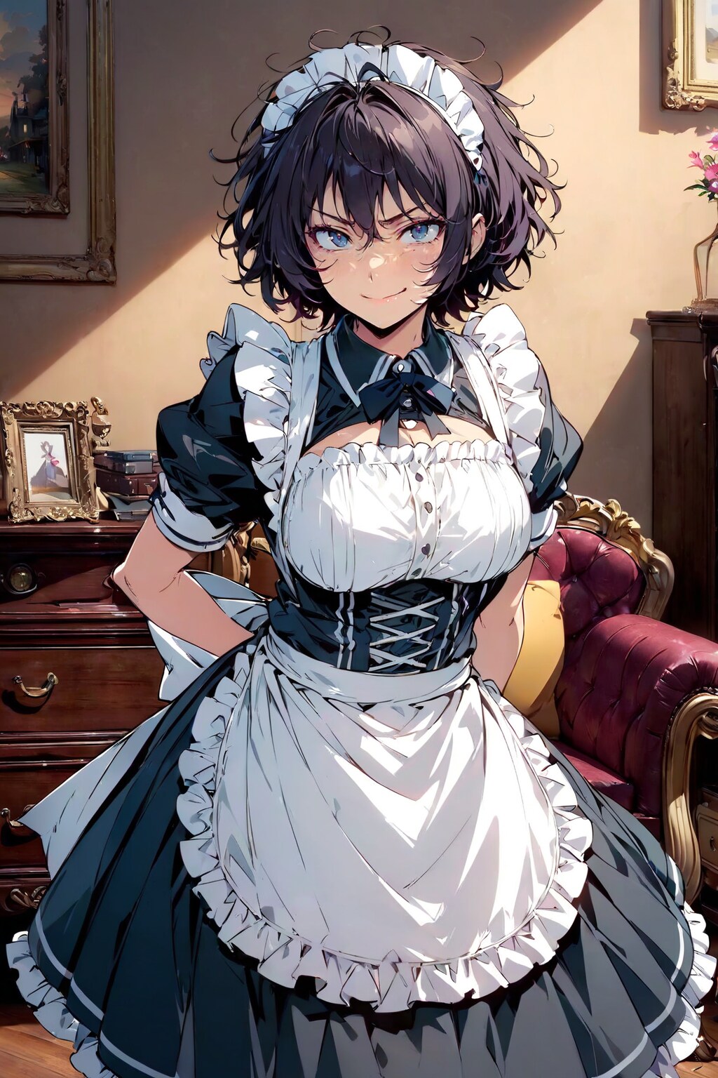 うちのメイドさんは目つきが悪い
