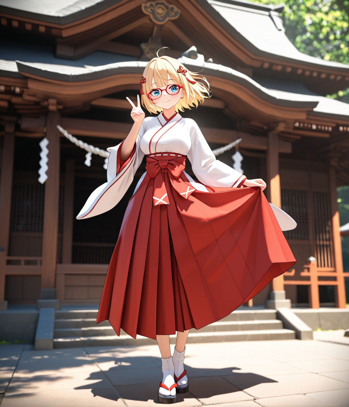 「お正月はこの格好でバイト！」
