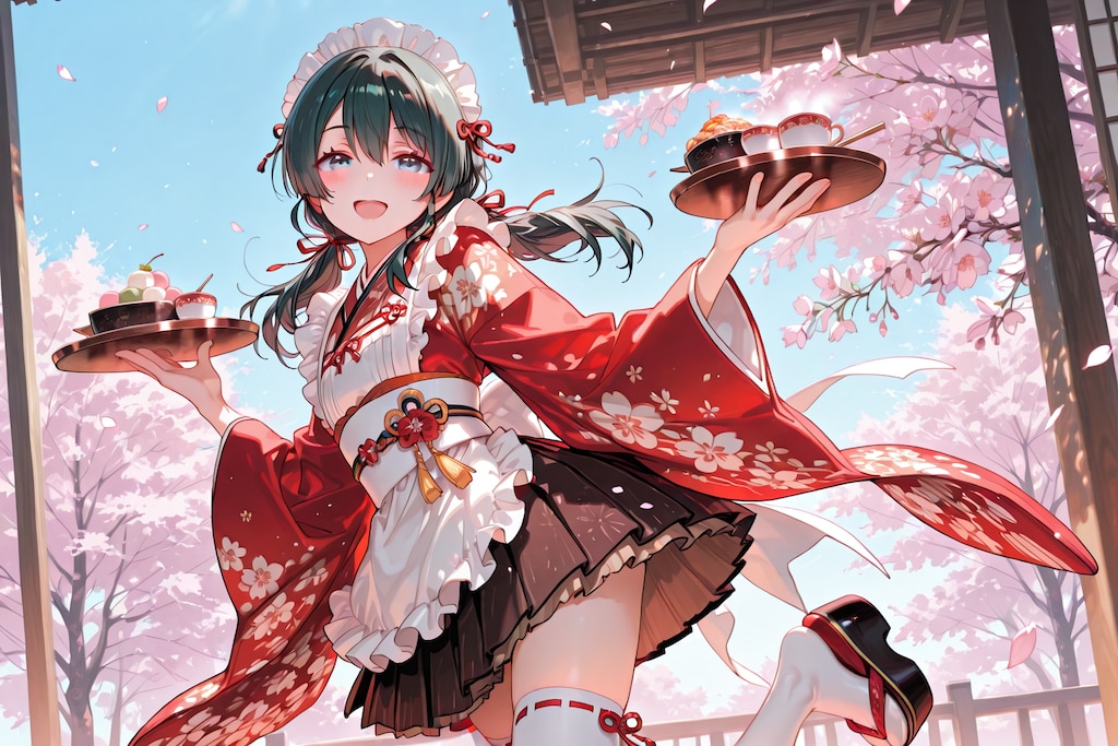 和メイドな純真ちっぱい(JC)ちゃん