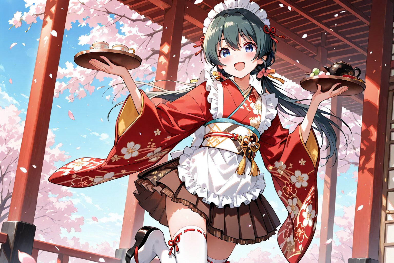 和メイドな純真ちっぱい(JC)ちゃん