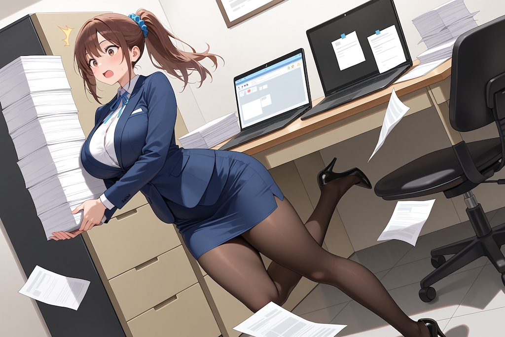 忙しそうな渓守さん