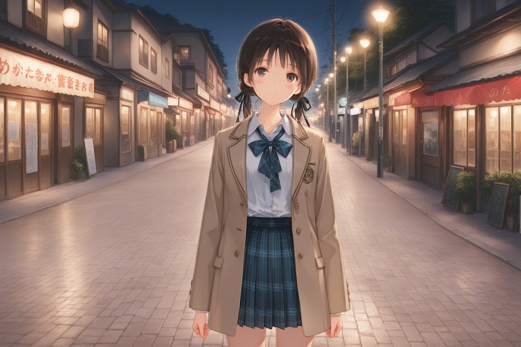 制服124　地方の商店街