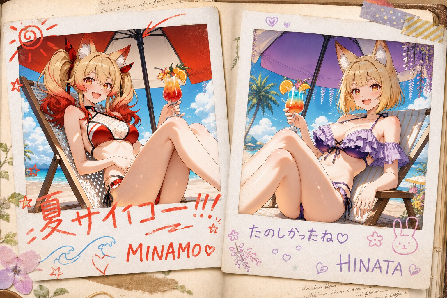 夏の思い出：（AIデコフォト）