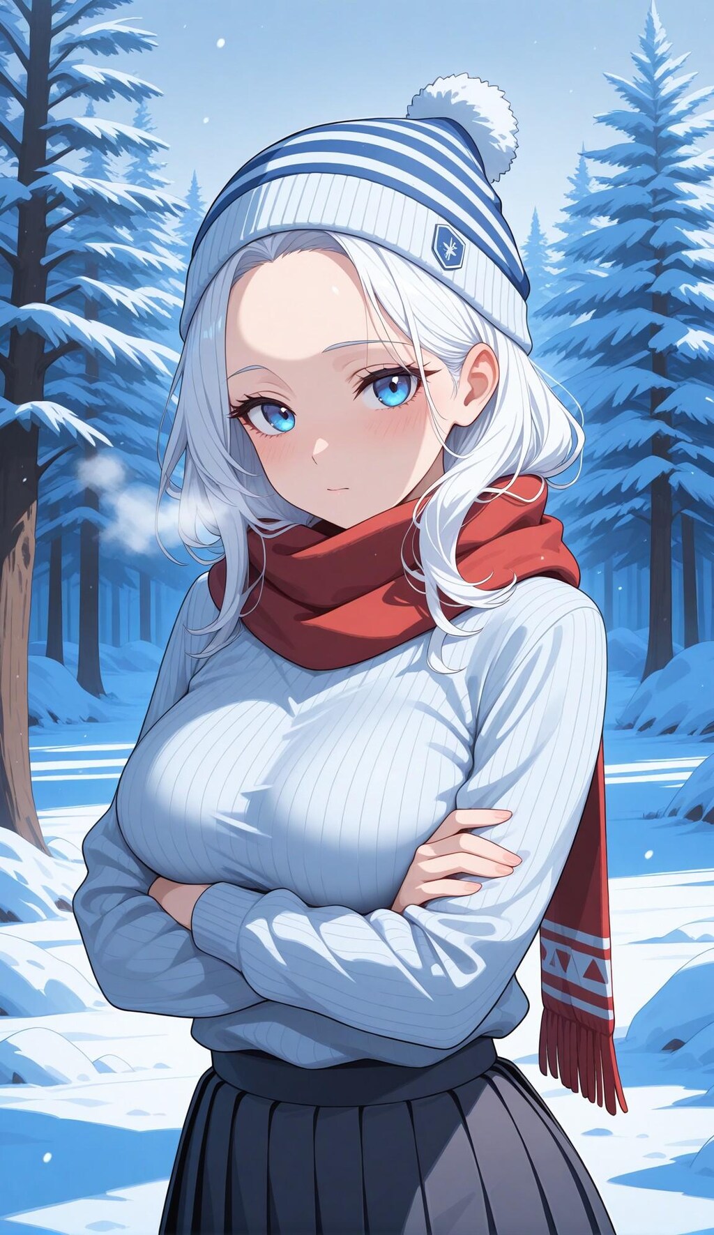 雪の中の女の子