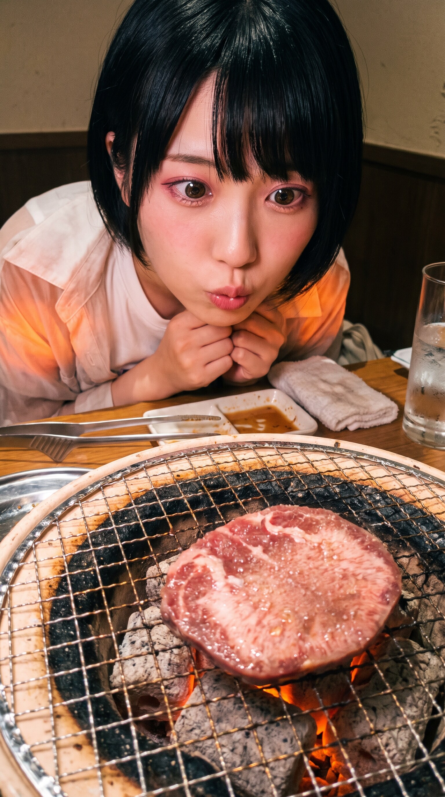Waiting for the Perfect Sizzle | の人気AIイラスト・グラビア