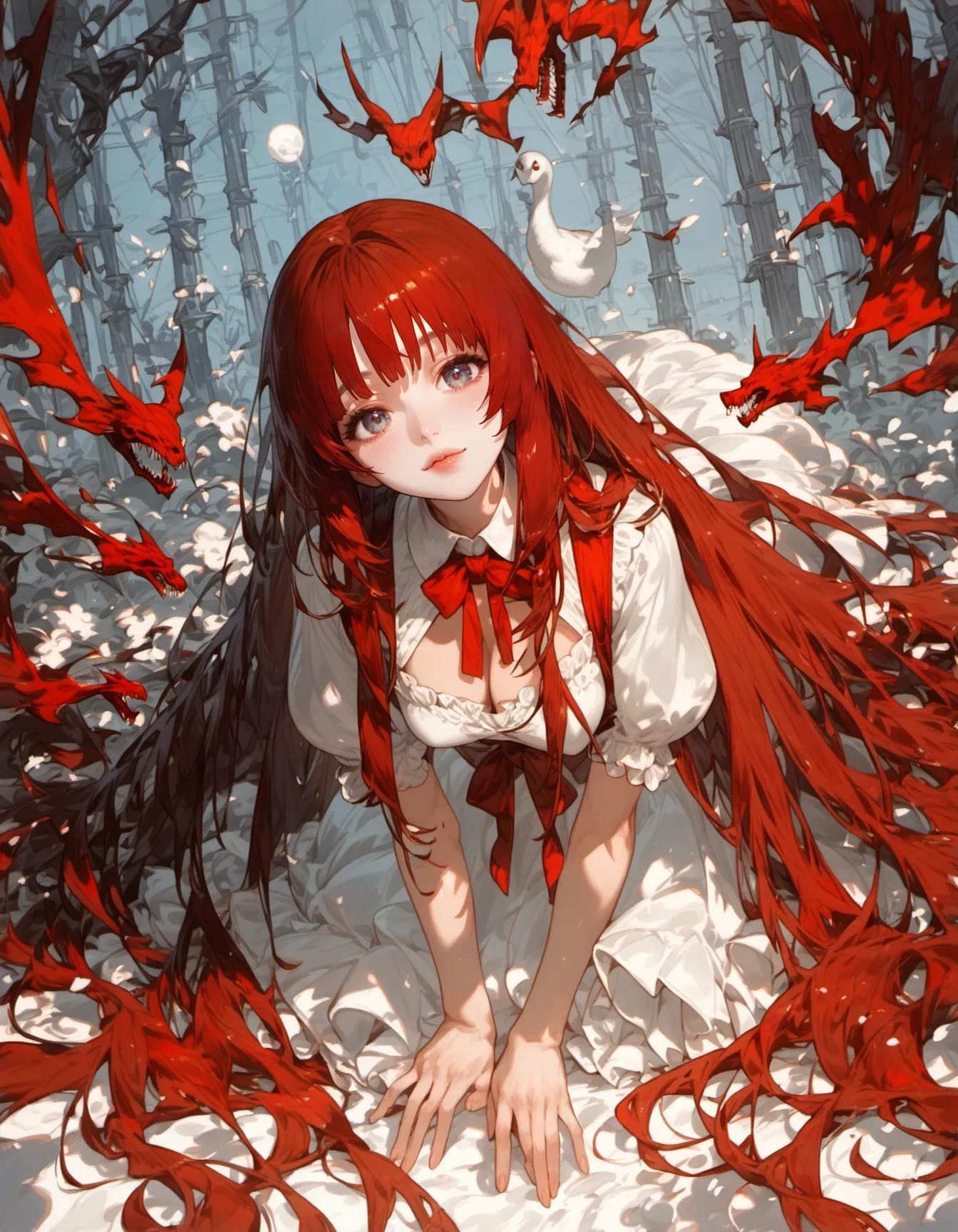 Crimson Among the Beasts | の人気AIイラスト・グラビア