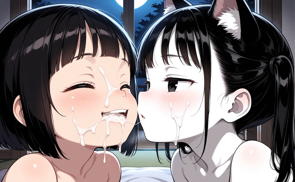 ミルクまみれ