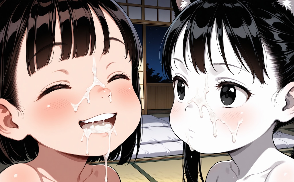 ミルクまみれ