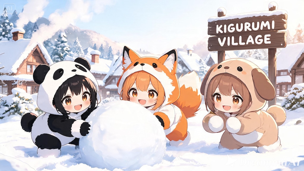 【#あえて冬】突然大雪が積もったので雪だるまを作ることにした。☃