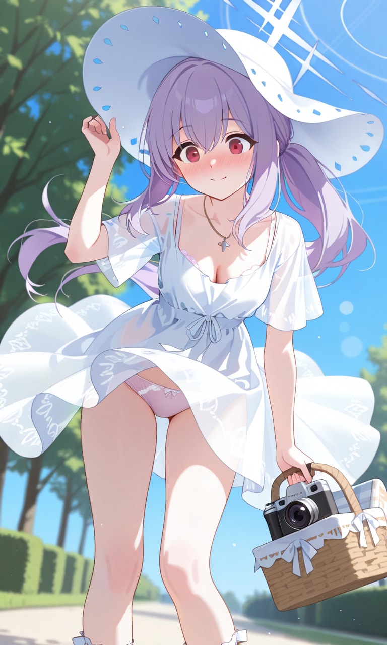 パンチラしちゃったアツコ