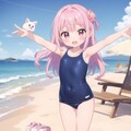 少女スクール水着 3枚目
