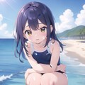 少女スクール水着 2枚目