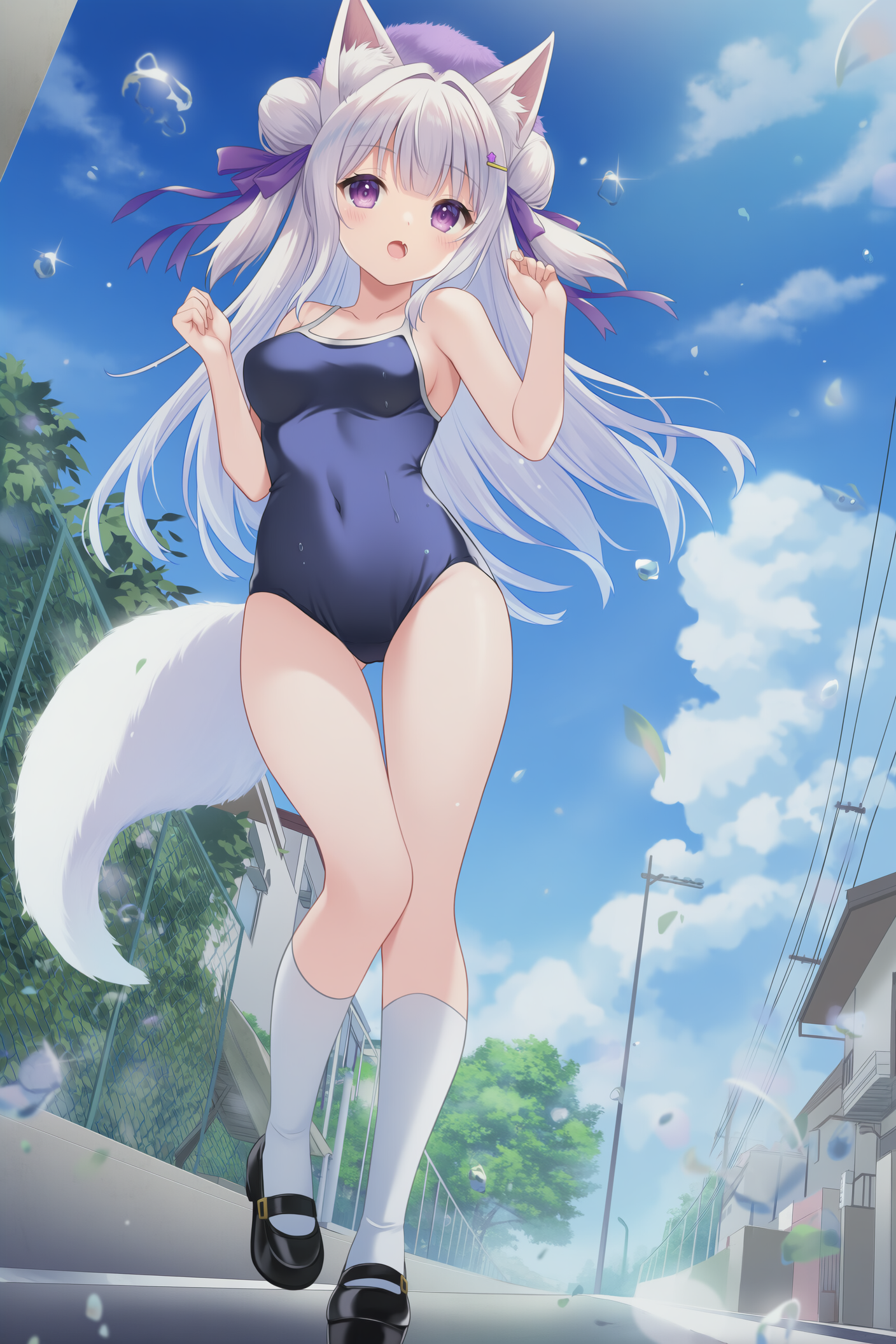 ファーベレーなスク水ケモミミさん