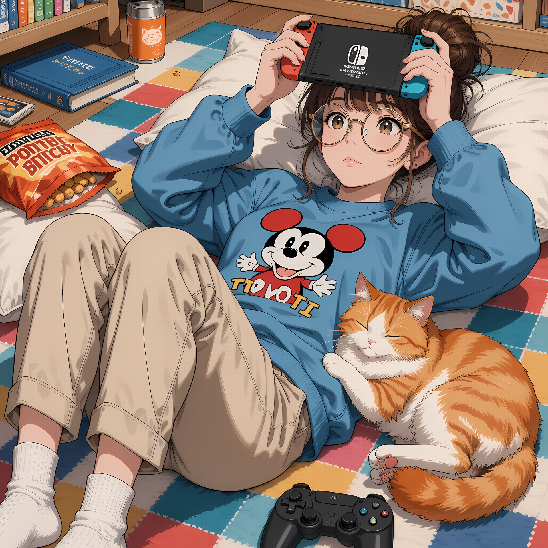 まったりゲーム日和 | の人気AIイラスト・グラビア