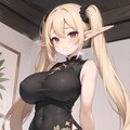 チャイナ服　巨乳から爆乳♪金髪ついんてエルフ♡10枚 2 5枚目