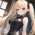 チャイナ服　巨乳から爆乳♪金髪ついんてエルフ♡10枚 2 2枚目