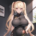 チャイナ服　巨乳から爆乳♪金髪ついんてエルフ♡10枚 2 7枚目