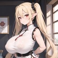 チャイナ服　巨乳から爆乳♪金髪ついんてエルフ♡10枚 2 10枚目