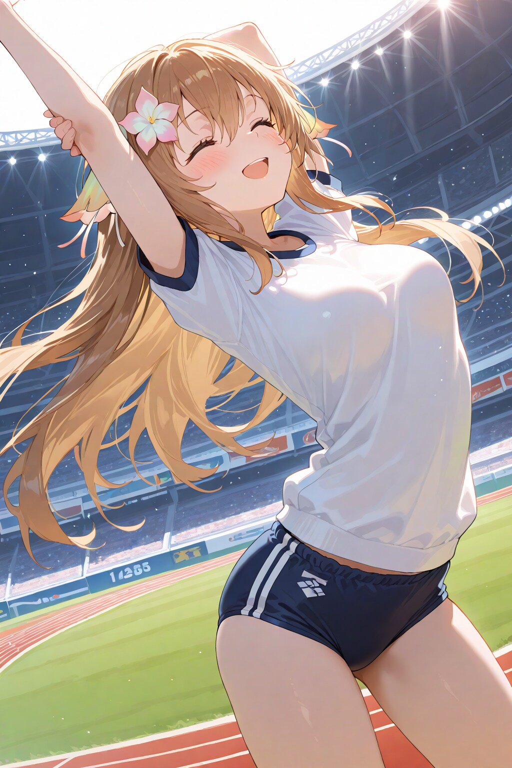 準備運動でこんがらがるイオンちゃん