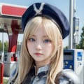 ガソリンスタンドのおぱ戦士 2枚目