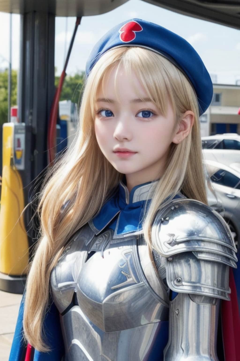 ガソリンスタンドのおぱ戦士