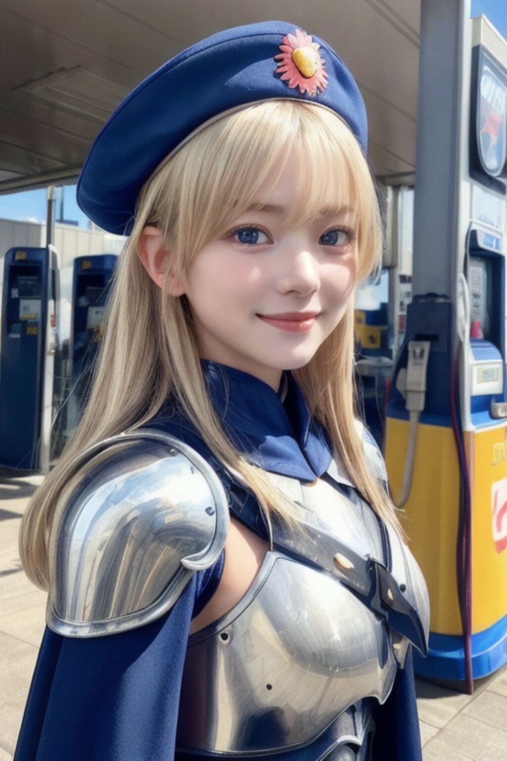 ガソリンスタンドのおぱ戦士