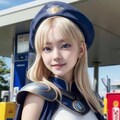 ガソリンスタンドのおぱ戦士 9枚目