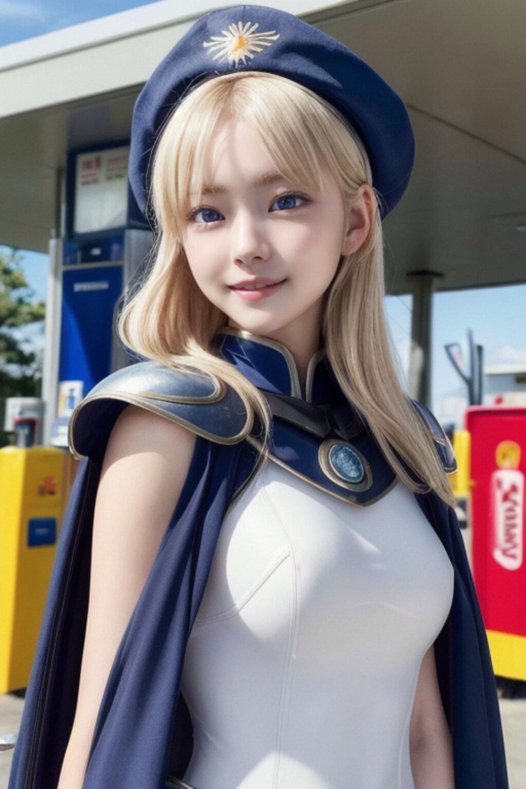 ガソリンスタンドのおぱ戦士