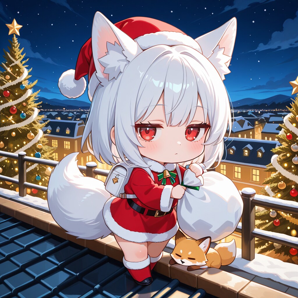 白狐サンタ