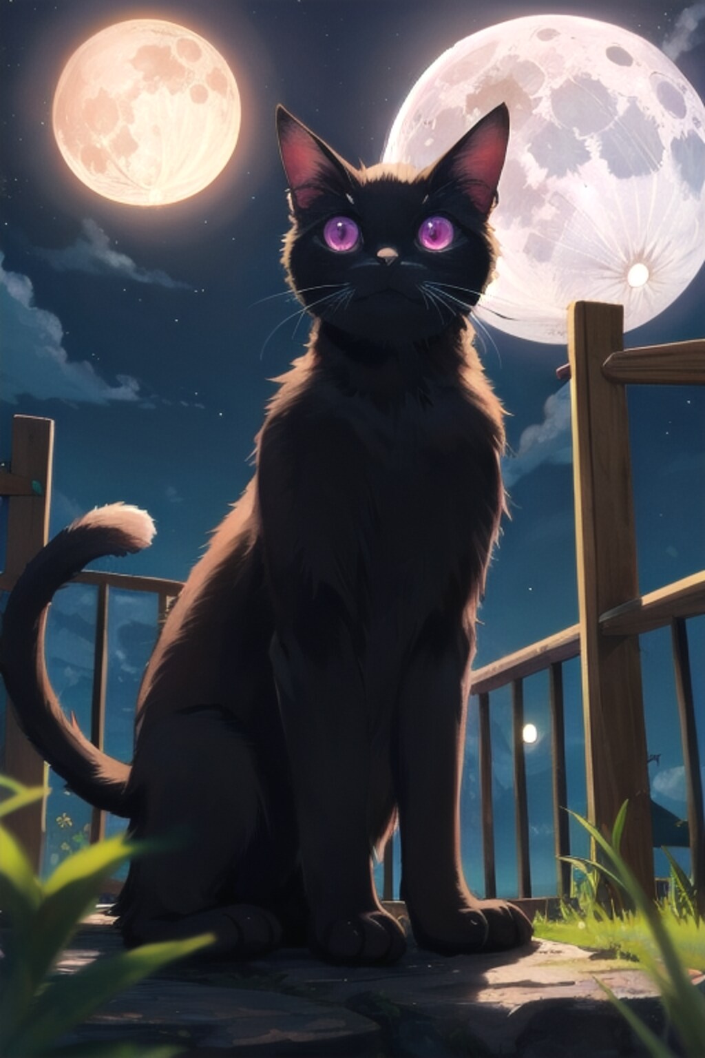 【動物】Black Cat✕Pink eyes