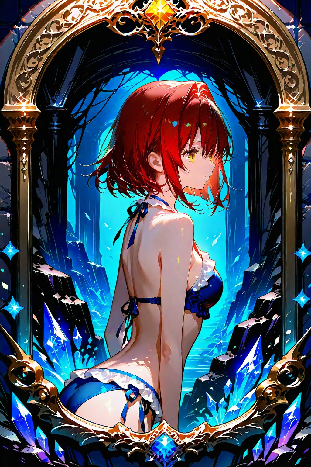 赤髪ビキニ(水晶洞窟に迷い込んで)_20250719