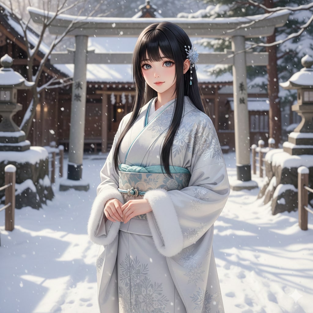 雪にほどける想い | の人気AIイラスト・グラビア