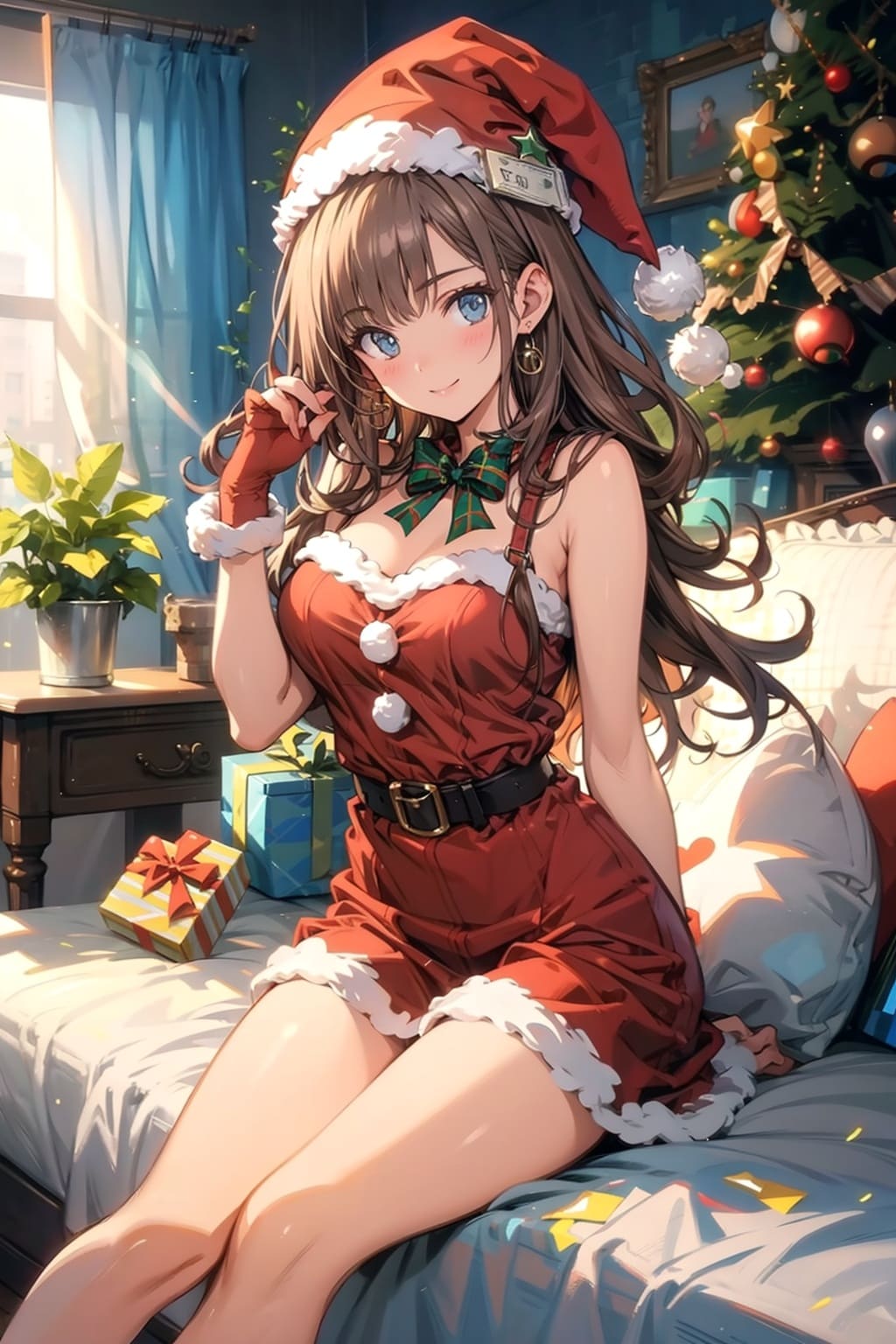 サンタコスの美少女