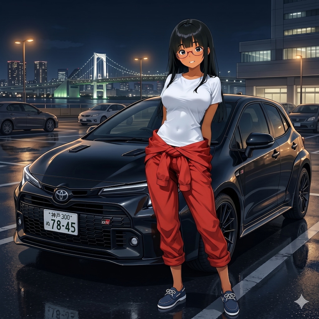 種田香織ちゃん×トヨタ・GRカローラ