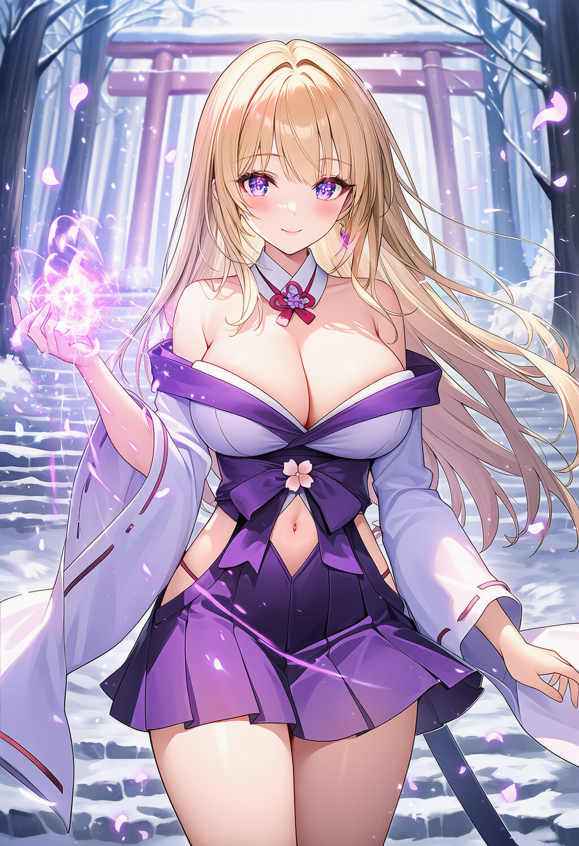 金髪の巫女