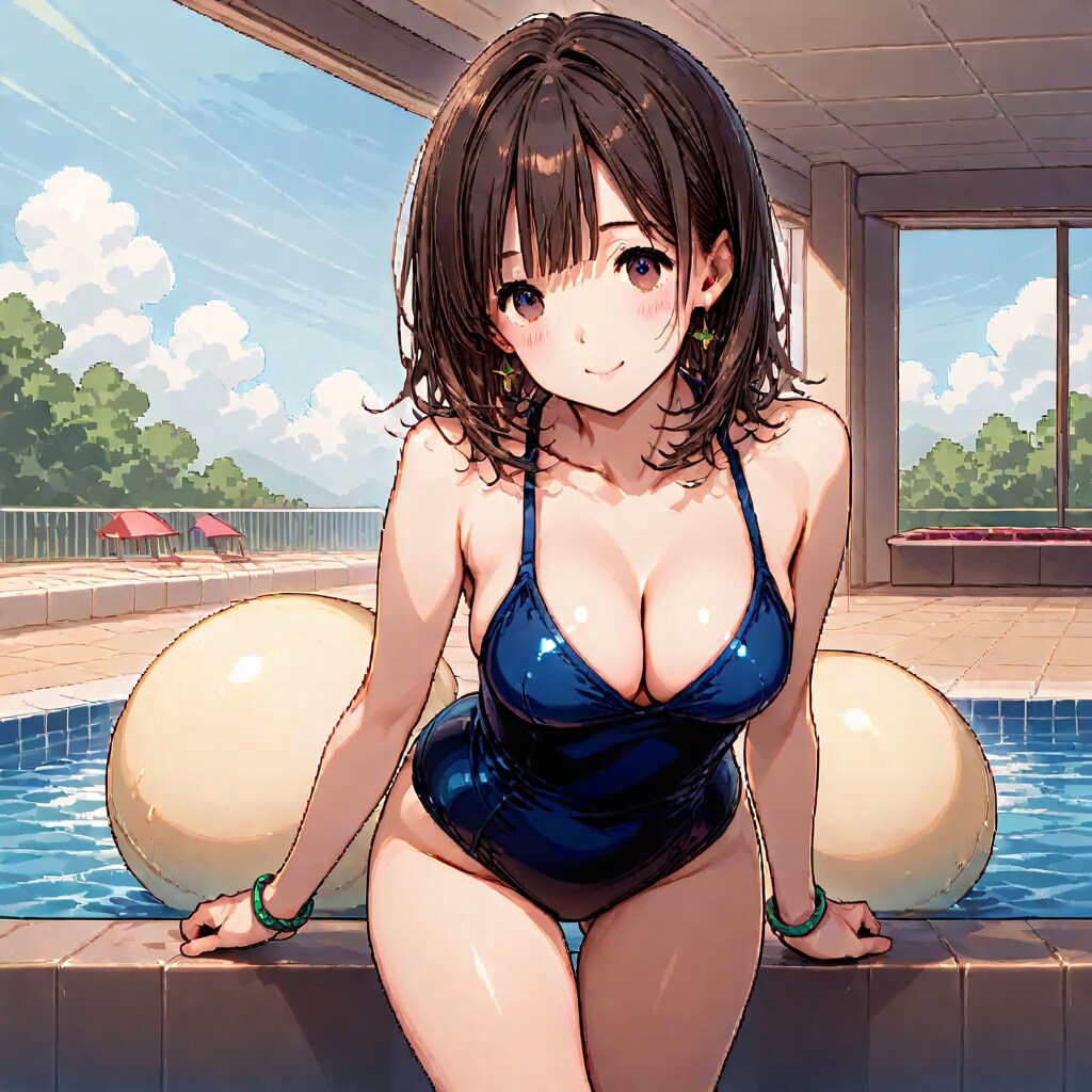 20単語でドットの世界　～別荘の水着美女～