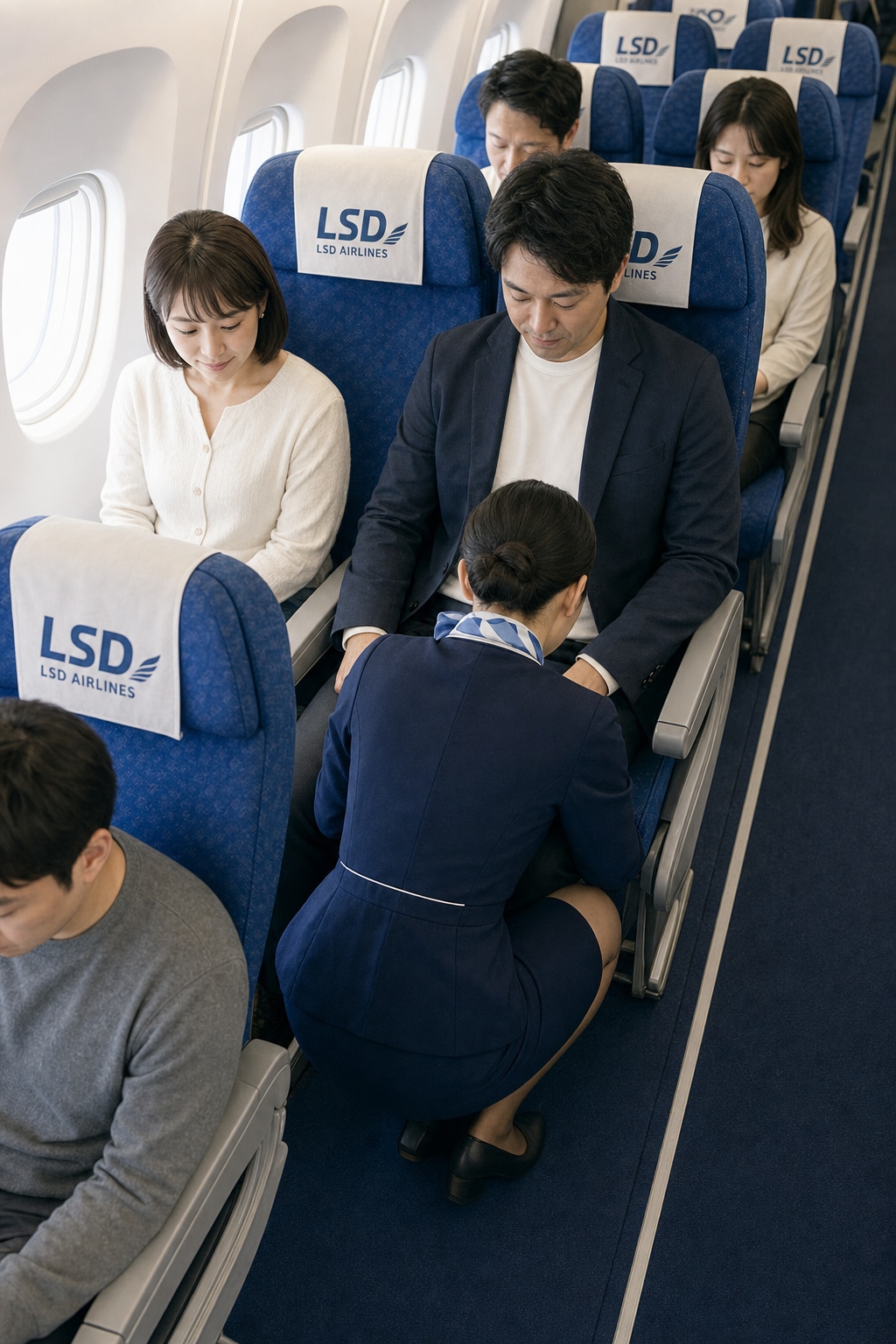 ベルトをなおしているだけ