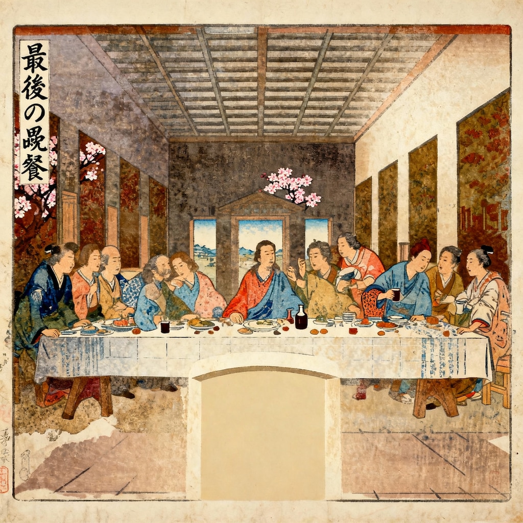 浮世絵「最後の晩餐」