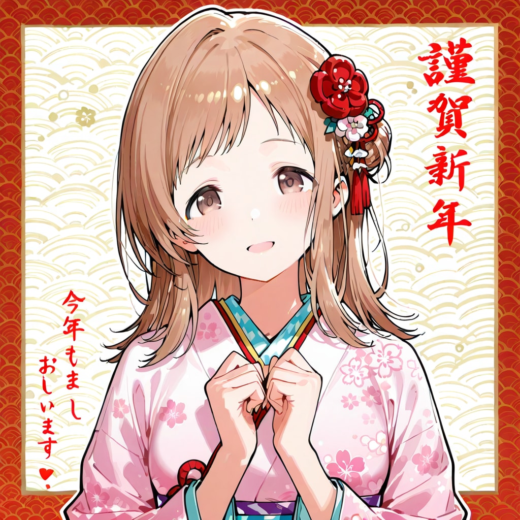 晴れ着姿の櫻木真乃 | の人気AIイラスト・グラビア