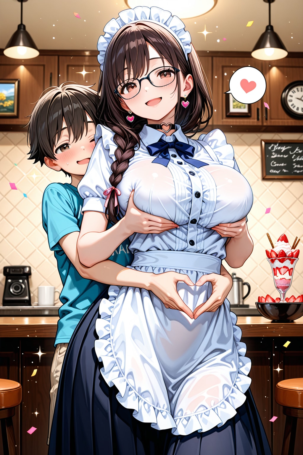 メイドとショタの奇跡の1枚