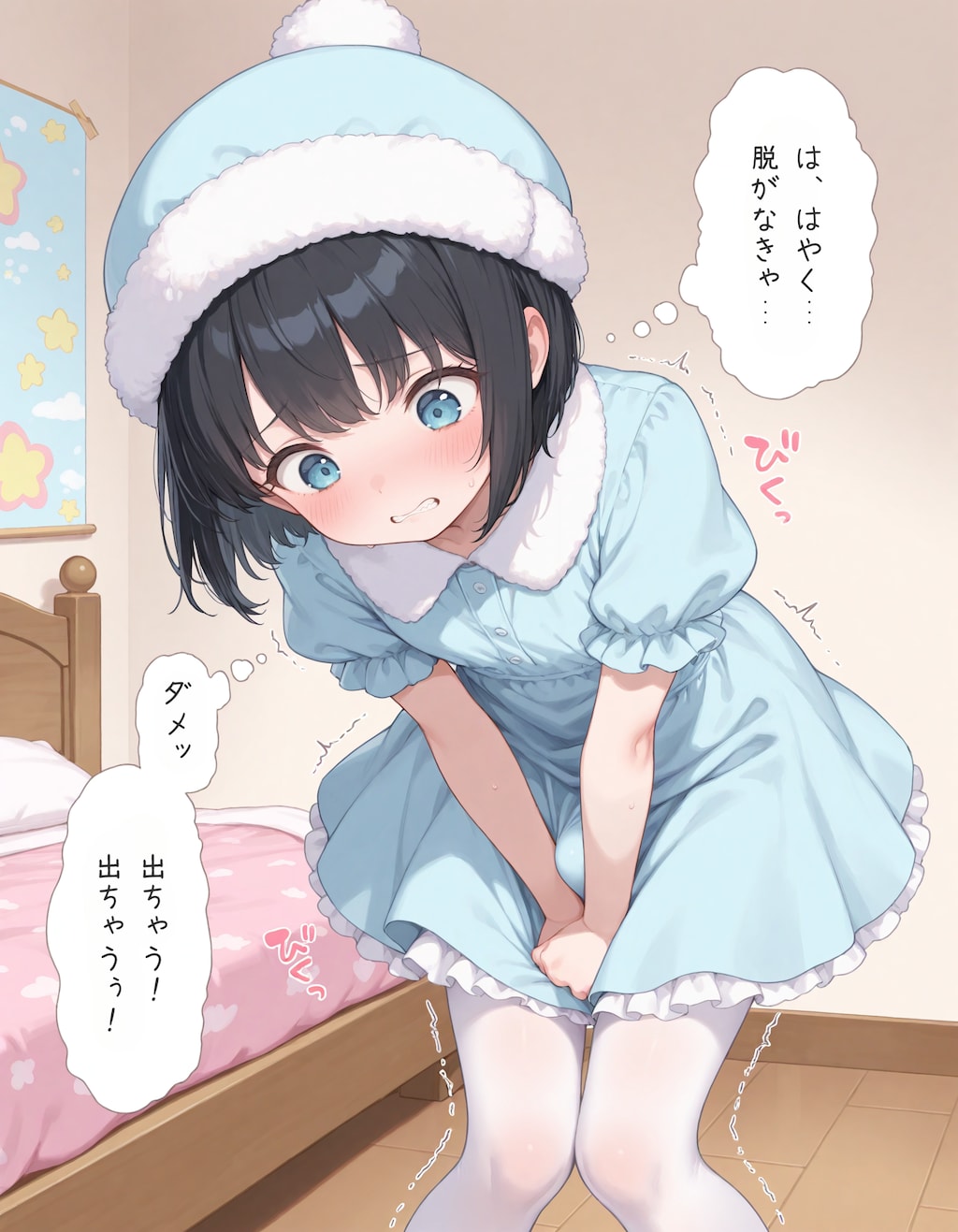 女の子の下着をつける男の娘2