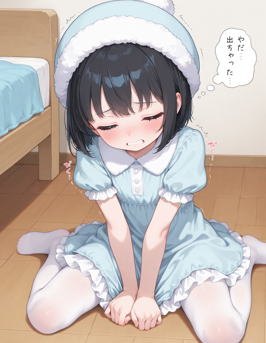 女の子の下着をつける男の娘2