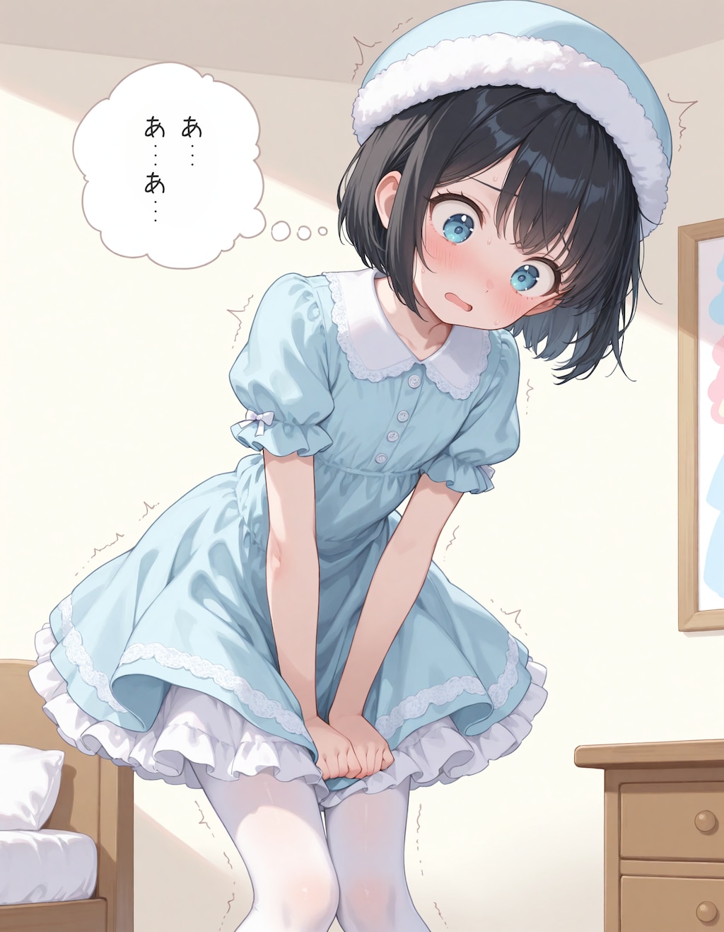 女の子の下着をつける男の娘2